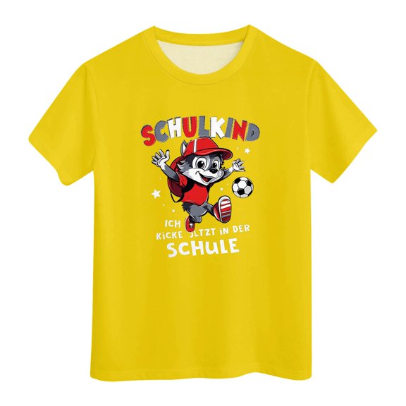 Godom Girls Tops Fashionable Short Sleeve T-Shirt Cotton Casual Graphic T-Shirts Girls Summer Tops