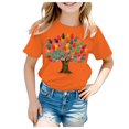 thumbnail image 1 of Godom Girls Tops Fashionable Short Sleeve T-Shirt Crewneck T-Shirt Tee Summer T Shirt, 1 of 6