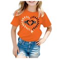 thumbnail image 1 of Godom Girls Tops Fashionable Short Sleeve T-Shirt Crewneck T-Shirt Tee Summer Tee Tops, 1 of 6