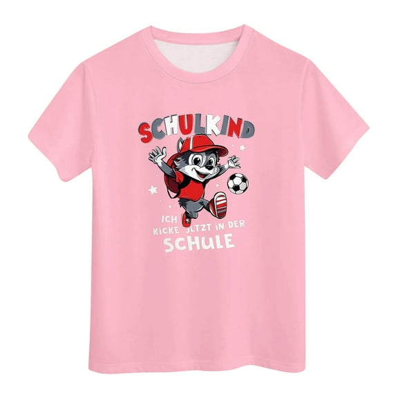 Godom Girls Tops Fashionable Short Sleeve T-Shirt Girls Cotton Tee Summer T Shirt