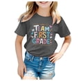 thumbnail image 1 of Godom Girls Tops Fashionable Short Sleeve T-Shirt Graphic Cotton Summer Cute T Shirts, 1 of 4