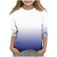 thumbnail image 1 of Godom Girls Tops Short Sleeve Cotton Casual Graphic T-Shirts Summer T Shirt, 1 of 5