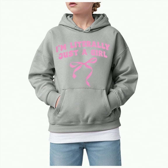 Godom Girls Zip Up Hoodies Size 7-8 Hoodie Long Sleeve Soft Sweatshirt Graphic Hoody Cute Pullover Top Clothe for Girl Tops Size 10-12 Unisex kids sweatshirts