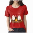thumbnail image 1 of Godom Halloween Party Shirt Woman Halloween Tshirt Pumpkin Print Tees Casual Vacation Short Sleeve Tops, 1 of 5
