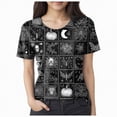 thumbnail image 1 of Godom Halloween Shirts for Women Funny Graphic Tee Shirts Pumpkin Short Sleeve Top, 1 of 4