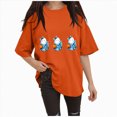thumbnail image 1 of Godom Halloween Shirts for Women Halloween Tshirt Cute Ghost Graphic Tees Casual Short Sleeve Fall Tops, 1 of 6