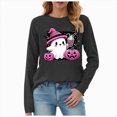 thumbnail image 1 of Godom Halloween Shirts for Women Long Sleeve Crewneck Casual Dressy Tops Funny Graphic Fall Fashion Outfits, 1 of 4