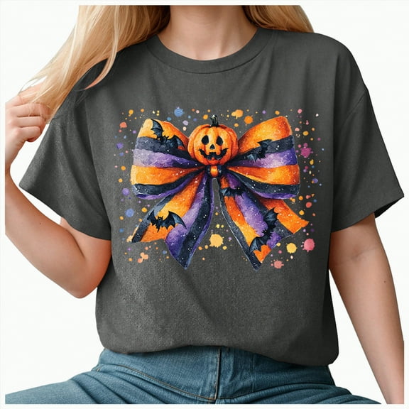 Godom Halloween T-Shirt Women Graphic Tees Shirt Short Sleeve Casual Funny Halloween Party Shirts