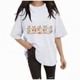 thumbnail image 1 of Godom Halloween T-Shirt for Women Cute Ghost Graphic Tee Short Sleeve Casual Fall Tops, 1 of 6