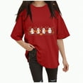 thumbnail image 1 of Godom Halloween T-Shirt for Women Cute Ghost Graphic Tee Short Sleeve Casual Fall Tops, 1 of 6