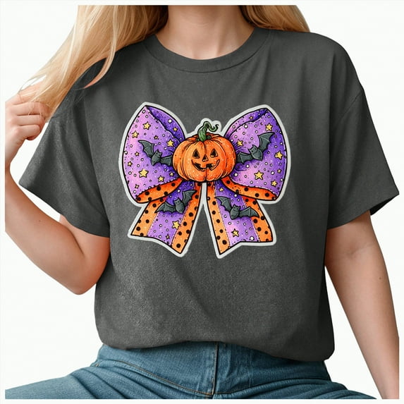 Godom Halloween T-Shirt for Women Fall Pumpkin Shirts Funny Halloween Tops