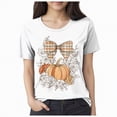 thumbnail image 1 of Godom Halloween Teacher Shirts for Women Shirts Ghost T Shirt Funny Cute Short Sleeve Tops, 1 of 4