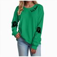 thumbnail image 1 of Godom Halloween Womens Oversized Sweatshirts Ghost Graphic Crewneck Sweaters Casual Tops Comfy Fall Fashion Outfits Winter Clothes 2025, 1 of 5