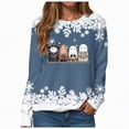 thumbnail image 1 of Godom Halloween Womens Sweatshirts Ghost Graphic Long Sleeve Tunic Shirts Crewneck Loose Pullover Tops 2025 Trendy Outfit, 1 of 7