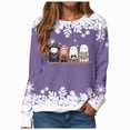 thumbnail image 1 of Godom Halloween Womens Sweatshirts Ghost Graphic Long Sleeve Tunic Shirts Crewneck Loose Pullover Tops 2025 Trendy Outfit, 1 of 7