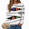 thumbnail image 1 of Godom Halloween Womens Sweatshirts Pumpkin Graphic 2025 Fall Long Sleeve Shirts Crewneck Lightweight Casual Pullover Tops, 1 of 4