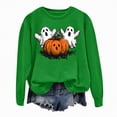 thumbnail image 1 of Godom Halloween Womens Sweatshirts Pumpkin Graphic Crewneck Long Sleeve Tops Casual Loose Pullover Shirts 2025 Clothes, 1 of 7
