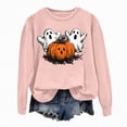 thumbnail image 1 of Godom Halloween Womens Sweatshirts Pumpkin Graphic Crewneck Long Sleeve Tops Casual Loose Pullover Shirts 2025 Clothes, 1 of 7