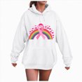 thumbnail image 1 of Godom Hoodies for Women Long Sleeves Casual Shirts Color Round Neck Sweatshirt Crewneck Pullover Tunic Tops Fall Winter Outfits Clothes Oversized Hoodie, 1 of 4