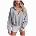 thumbnail image 1 of Godom Hoodies for Women Casual Long Sleeve Half Zip Pullover Lightweight Sweatshirts Tops Fall Fashion Outfits 2025, 1 of 6