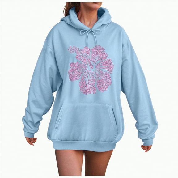 Godom Hoodies for Women Fleece Hooded Sweatshirts Oversized Pullover Long Sleeve Ladies Tops with Pocket Womens Sweatshirt