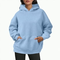 Godom Hoodies for Women Oversized Fleece Sweatshirts Long Sleeve Pullover Tops Fall Outfits with Pocket
