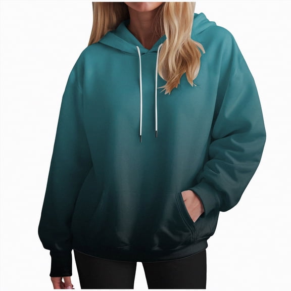 Godom Hoodies for Women Tie Dye Oversized Hooded Sweatshirt Long Sleeve Casual Colorful Pullover Hoodie Fall Sweater