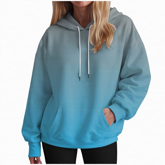 Godom Hoodies for Women Tie Dye Oversized Hooded Sweatshirt Long Sleeve Casual Colorful Pullover Hoodie Fall Sweater