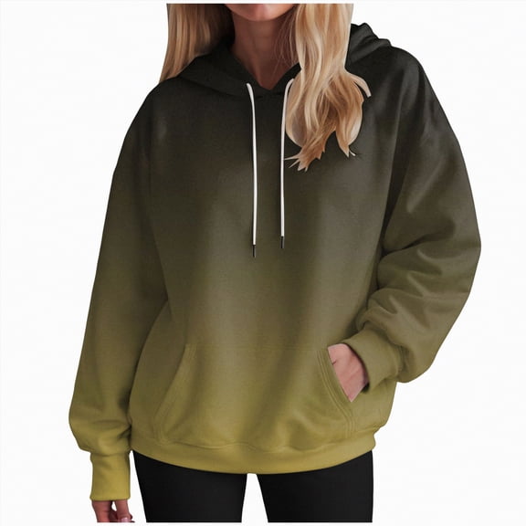 Godom Hoodies for Women Tie Dye Oversized Hooded Sweatshirt Long Sleeve Casual Colorful Pullover Hoodie Fall Sweater