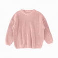 thumbnail image 1 of Godom Toddler Baby Girl Boy Oversized Sweater Long Sleeve Crewneck Sweatshirt Warm Fall Winter Knit Pullover Tops, 1 of 7
