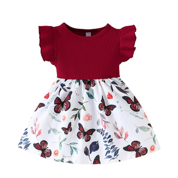 Godom Kids Dress Sequin Short Sleeve Mesh Rainbow Dress for Party Tween Dresses