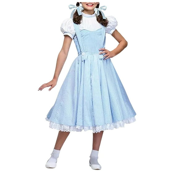 Godom Kids Dress Short Sleeve Dress Cotton Casual Shirt Applique Dress Clothes for Kid