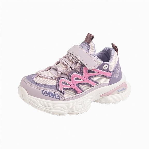 Godom Kids Shoes Girls Fashion Autumn Children Girls Sports Shoes Flat Thick Bottom Lightweight Soft Walking Shoe