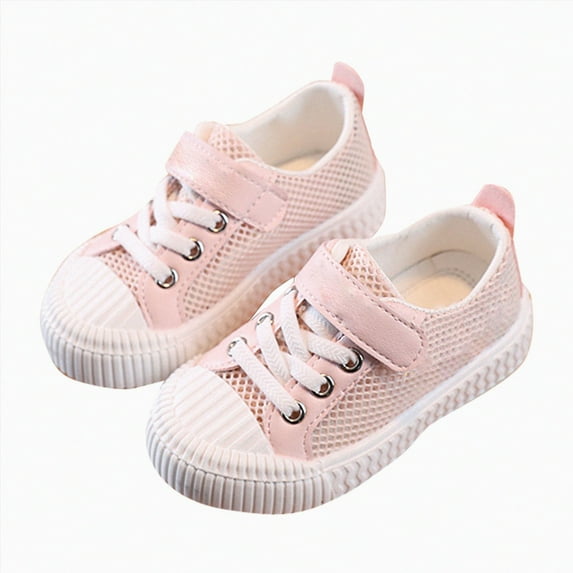 Godom Kids Shoes Kids Lightweight Breathable Lace-up Sneakers Soft Walking Shoe
