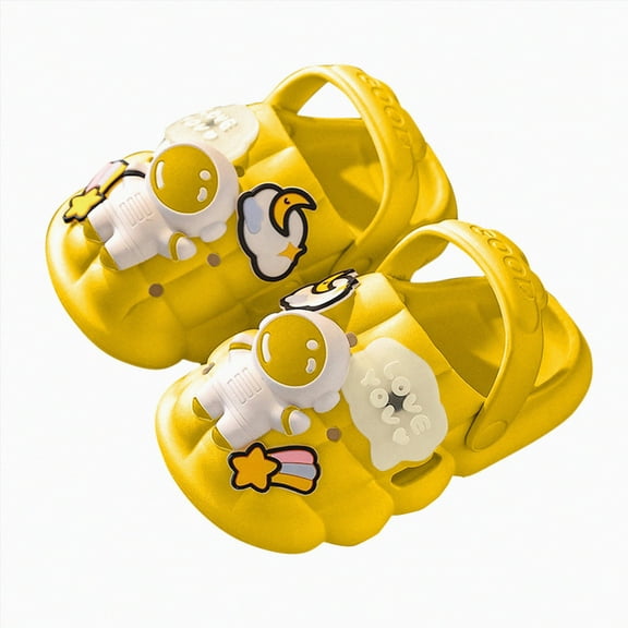 Godom Kids Slippers Non-Slip Super Soft Quick Drying Shower Slides Indoor Outdoor Shoes