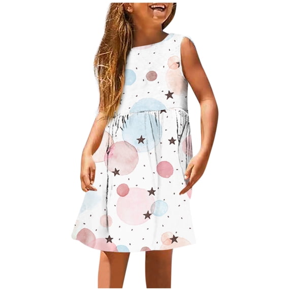 Godom Little Girls Dress Elegant Dresses Summer Ruffle Sleeve Dress Tween Dresses