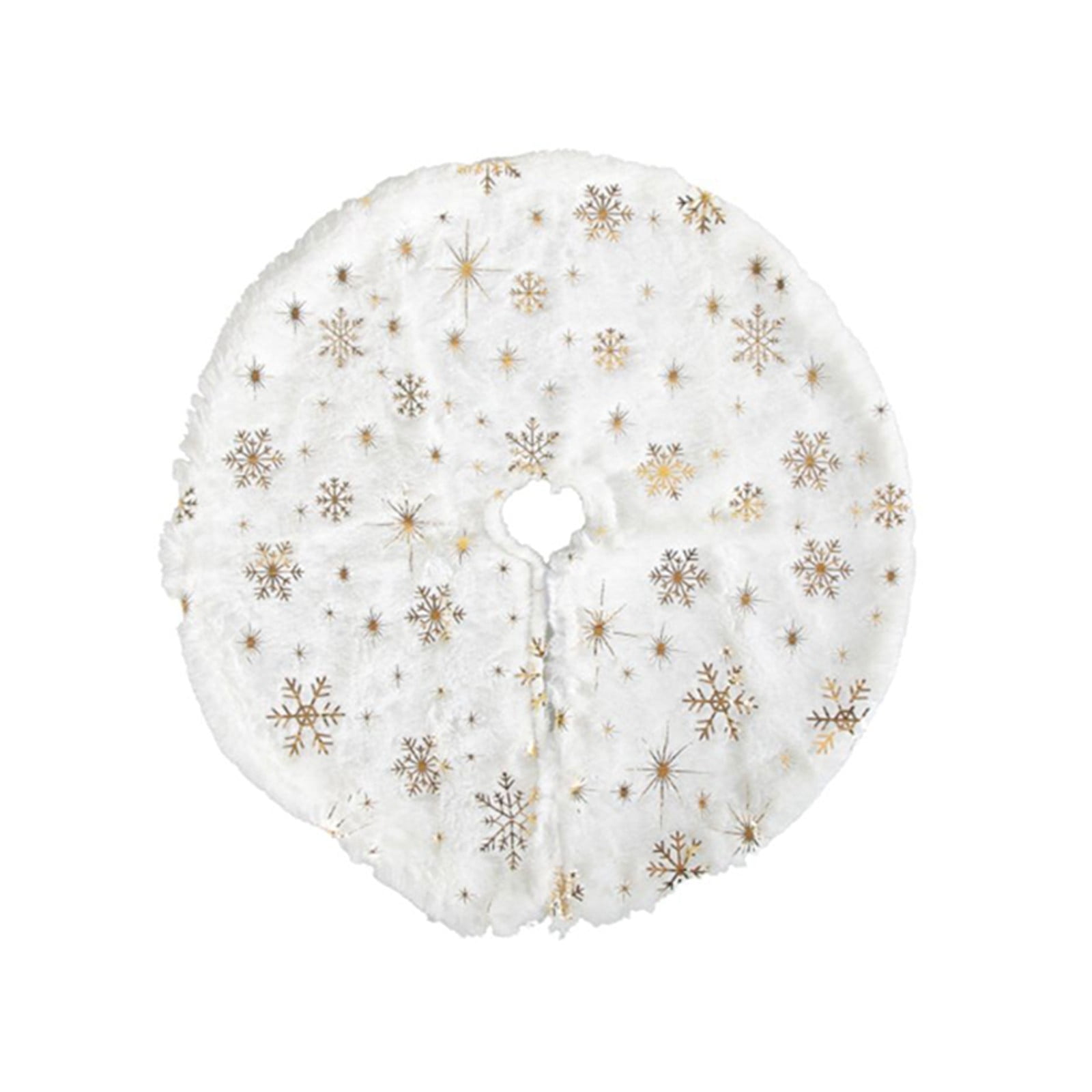 Godom Mini Christmas Tree Skirt White 16inch, Xmas Decoration Holiday Party Home Decor Clearance