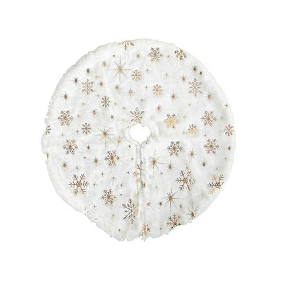 Godom Mini Christmas Tree Skirt White 16inch, Xmas Decoration Holiday Party Home Decor Clearance