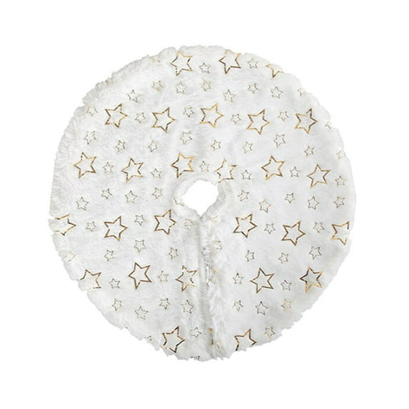 Godom Mini Christmas Tree Skirt White 16inch, Xmas Decoration Holiday Party Home Decor Clearance