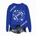 thumbnail image 1 of Godom Oversized Sweatshirt for Women Rugby Graphic Pullover Long Sleeve Drop Shoulder Fleece Sweatshirt, 1 of 7