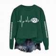 thumbnail image 1 of Godom Oversized Sweatshirt for Women Rugby Graphic Pullover Long Sleeve Drop Shoulder Fleece Sweatshirt, 1 of 6