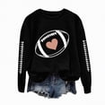 thumbnail image 1 of Godom Oversized Sweatshirt for Women Rugby Graphic Pullover Long Sleeve Drop Shoulder Fleece Sweatshirt, 1 of 7