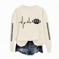thumbnail image 1 of Godom Oversized Sweatshirt for Women Rugby Graphic Pullover Long Sleeve Drop Shoulder Fleece Sweatshirt, 1 of 5