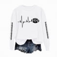 thumbnail image 1 of Godom Oversized Sweatshirt for Women Rugby Graphic Pullover Long Sleeve Drop Shoulder Fleece Sweatshirt, 1 of 7