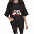 thumbnail image 1 of Godom Plus Size Halloween Shirt Women Funny Graphic Short Sleeve Tops Tees, 1 of 6
