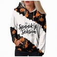 thumbnail image 1 of Godom Plus Size Hoodies for Women Halloween Long Sleeve Pullover Shirts Drawstring Tops S-5XL, 1 of 6