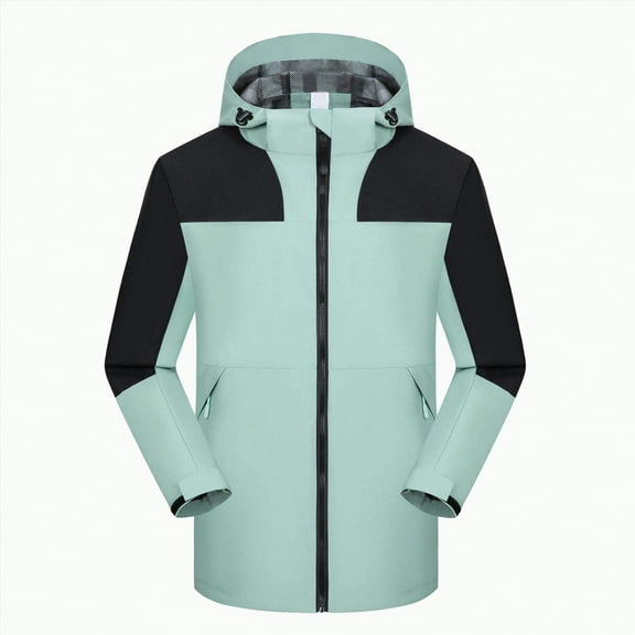 Godom Rain Jackets for Women, Waterproof Raincoat Lightweight Hiking Jackets Windproof Hooded Jacket with Pockets