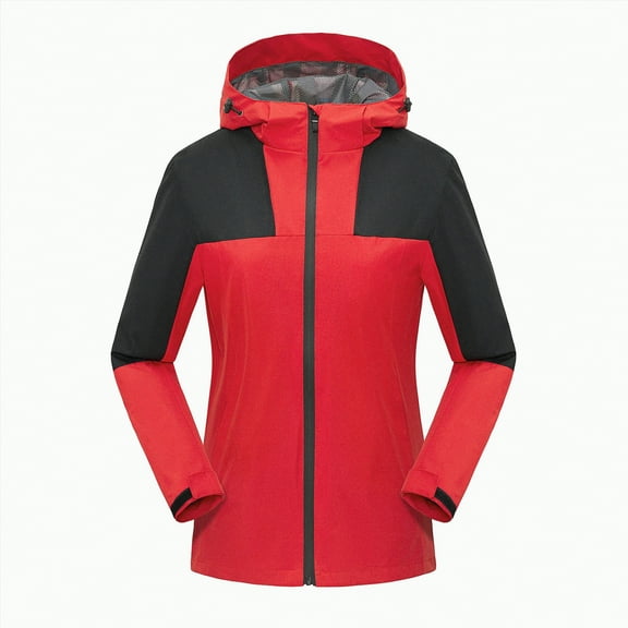 Godom Rain Jackets for Women, Waterproof Raincoat Lightweight Hiking Jackets Windproof Hooded Jacket with Pockets