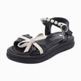 thumbnail image 1 of Godom Sandals for Toddler Girls Princess Flat Sandal Comfort Sole Summer Sandals for Toddler Little Big Kid, 1 of 5