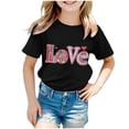 thumbnail image 1 of Godom Short Sleeve Shirt for Girls Casual Crewneck Basic Tees Girls Summer T Shirts, 1 of 5